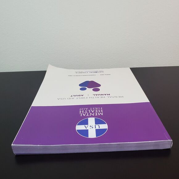 Mental Health First Aid USA Adult Manual MHFA Book National Council Behavioral - Picture 9 of 12